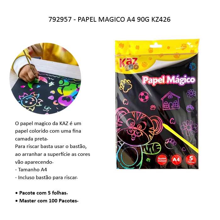 Papel Magico Cat Logo Kaz